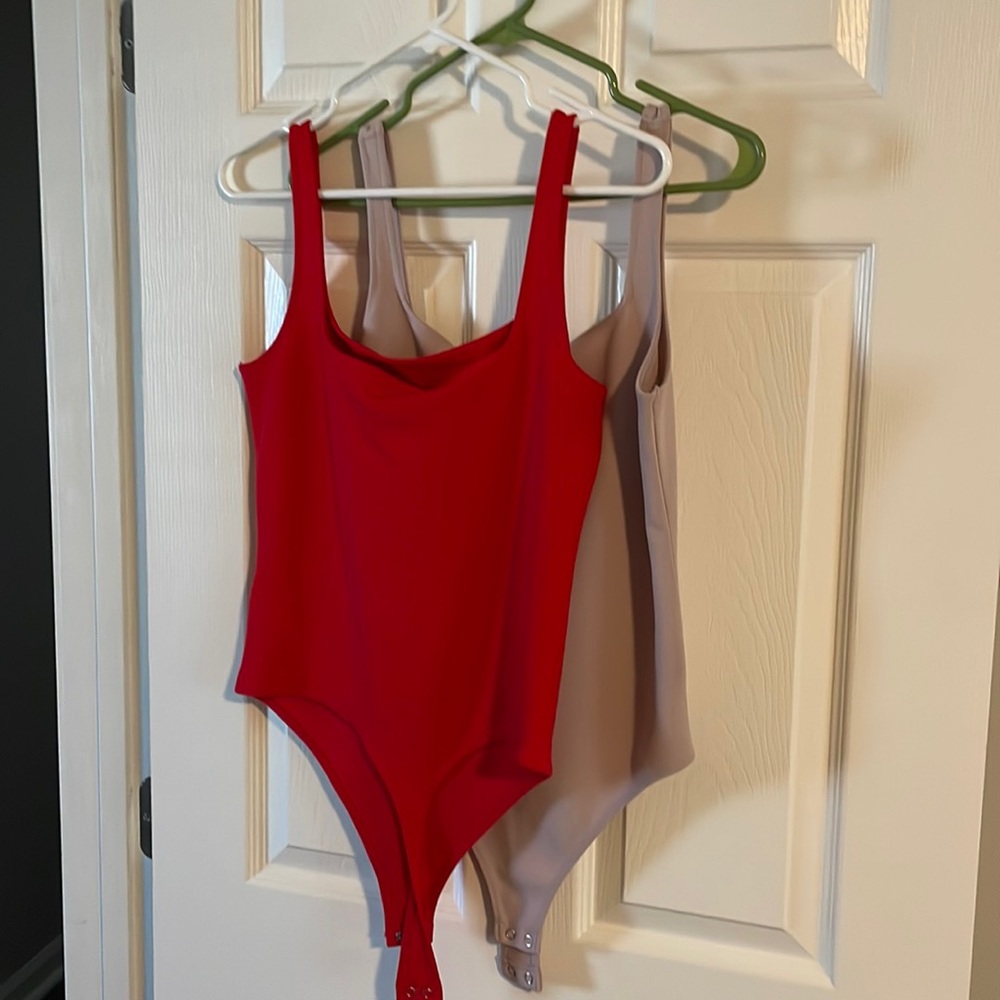 Express Brand TWO Body Contour thong style body suits! Worn twice! Size M